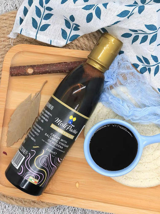 莫利黑醋 意大利进口摩德纳黑醋500ml 葡萄酒酿造食醋 商品图3