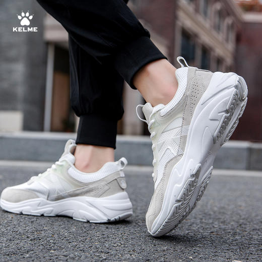 卡尔美 男女同款四季复古撞色拼接老爹鞋情侣休闲运动鞋 商品图5