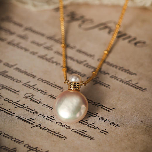 MANREYA玛芮雅“转运宝瓶”淡水珍珠项链法式复古an 商品图2