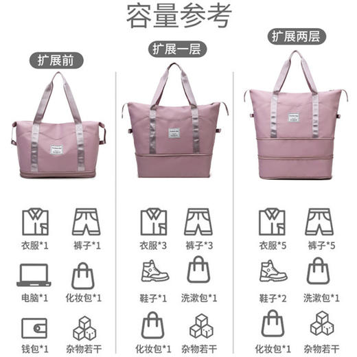 【双层扩展】全新多功能旅行包行李袋（4-107）拍下72小时陆续发出！ 商品图8