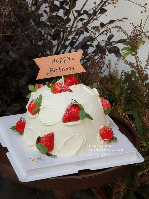 【下架】🍓冬日限定「草莓波波」 100%动物奶油（附图6寸·提前8小时预订） 商品图2