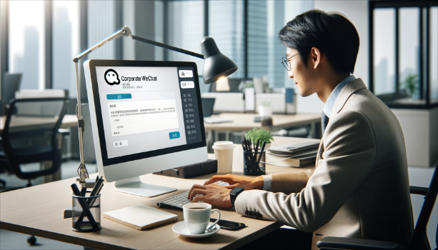 申请开通企业微信的邮件