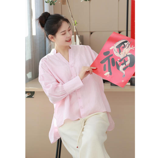 【春满人间系列】衬衫（24710067-盈盈） 商品图0