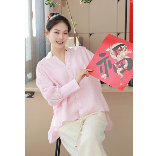 【春满人间系列】衬衫（24710067-盈盈） 商品图1