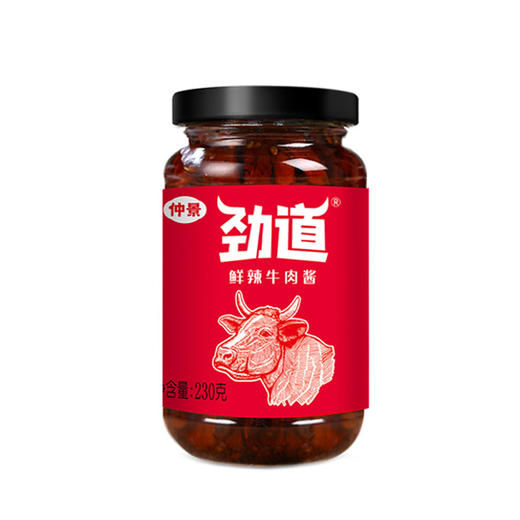 仲景劲道牛肉酱230克鲜辣味卷饼夹馍拌饭酱炒菜拌饭炒饭下饭酱火锅蘸料 商品图1