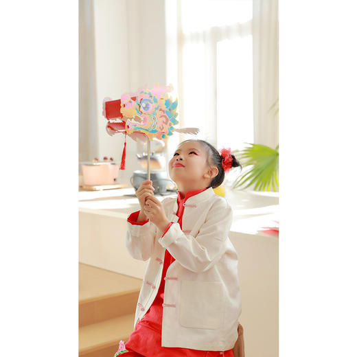 【抖音专属】【春满人间系列】童装中式连衣裙（024707062-丹罽） 商品图2