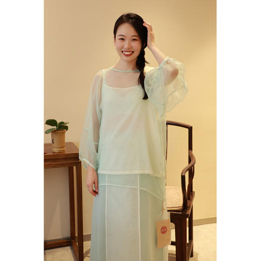 【抖音专属】【春满人间系列】套头衫（24708080-天缥） 商品图2