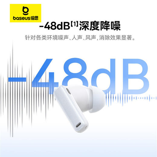 倍思Bowie系列 M2s TWS真无线蓝牙耳机 48dB主动降噪耳机 金标认证 30h长续航 商品图5