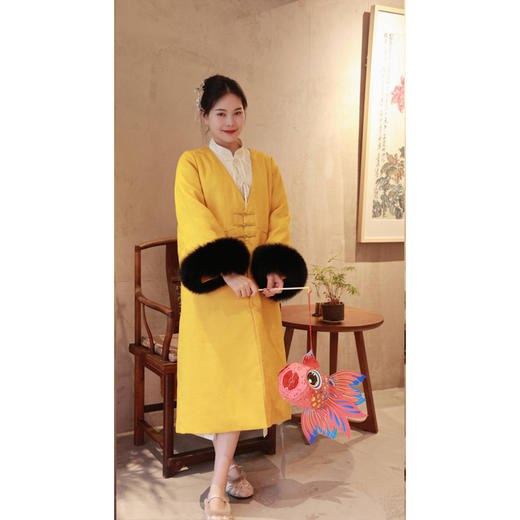 【抖音专属】【春满人间系列】棉服（24702092-九斤黄） 商品图0