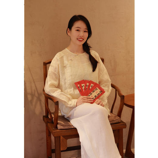 【春满人间系列】衬衫（24708002-玉色） 商品图2