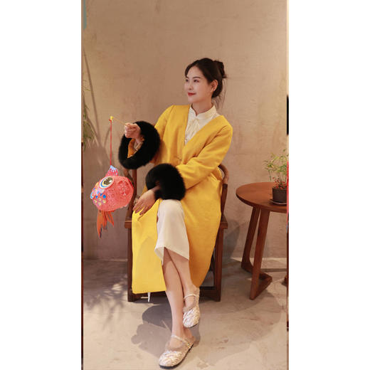 【抖音专属】【春满人间系列】棉服（24702092-九斤黄） 商品图2