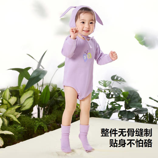 【植物芯】迷你巴拉男童女童爬服新年宝宝呼吸衣家居包屁衣服 商品图2