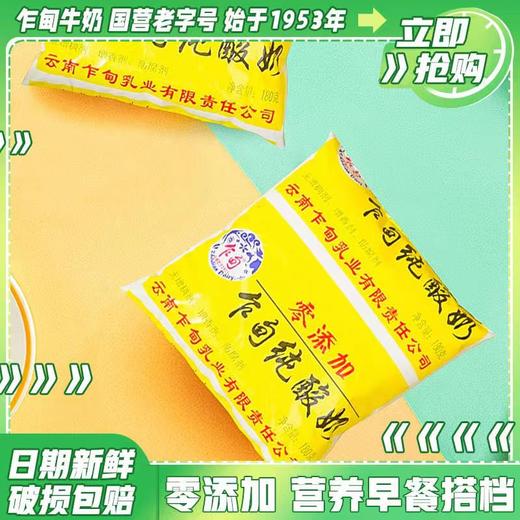 【云牛牛奶】乍甸纯酸奶180g/袋（配送前24小时内拒绝退货，仅每周二、周五12：00-18：00配送，介意勿拍） 商品图2