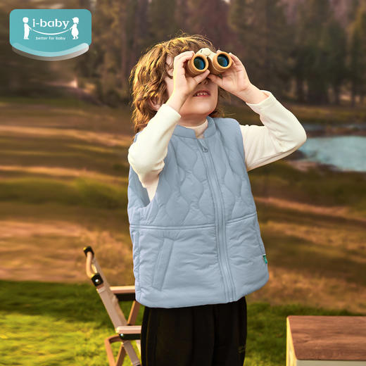 【福利限时 89元 】ibaby×outlast太空科技恒温三防宇航绒立领儿童秋冬保暖马甲 商品图10