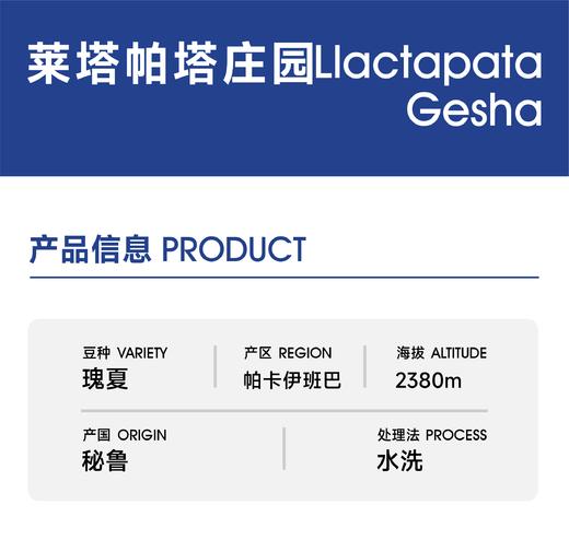 生豆｜莱塔帕塔庄园｜ 水洗瑰夏 商品图0