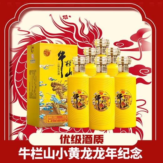 【现货】牛栏山 小黄龙 龙年纪念 醇珍20 清香型 52度 500ml*6瓶 商品图0
