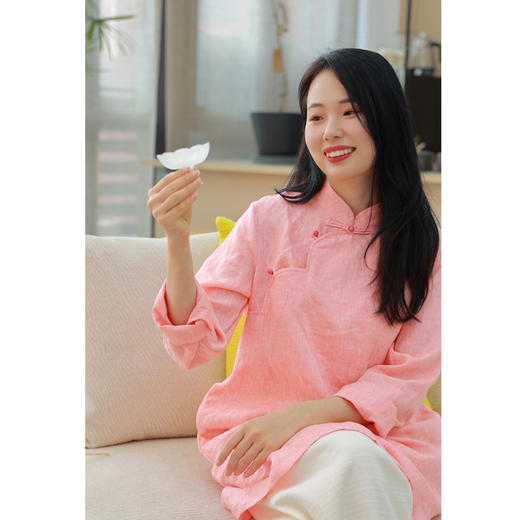 【抖音专属】【春满人间系列】中式连衣裙（24707062-小红） 商品图2