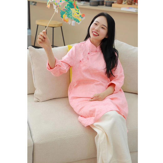 【抖音专属】【春满人间系列】中式连衣裙（24707062-小红） 商品图3