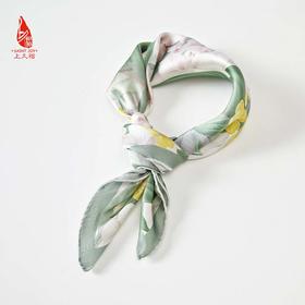 SAINTJOY/上久楷 女式真丝方巾   春风十里   FJS23044