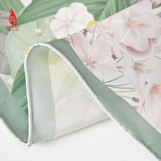 SAINTJOY/上久楷 女式真丝方巾   春风十里   FJS23044 商品图4
