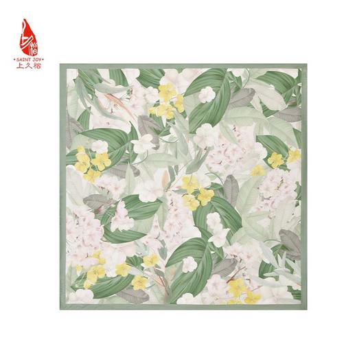 SAINTJOY/上久楷 女式真丝方巾   春风十里   FJS23044 商品图2