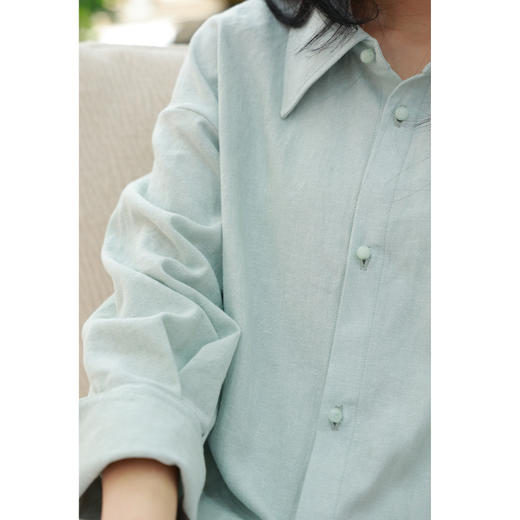 【春满人间系列】衬衫（24710088-月白） 商品图1