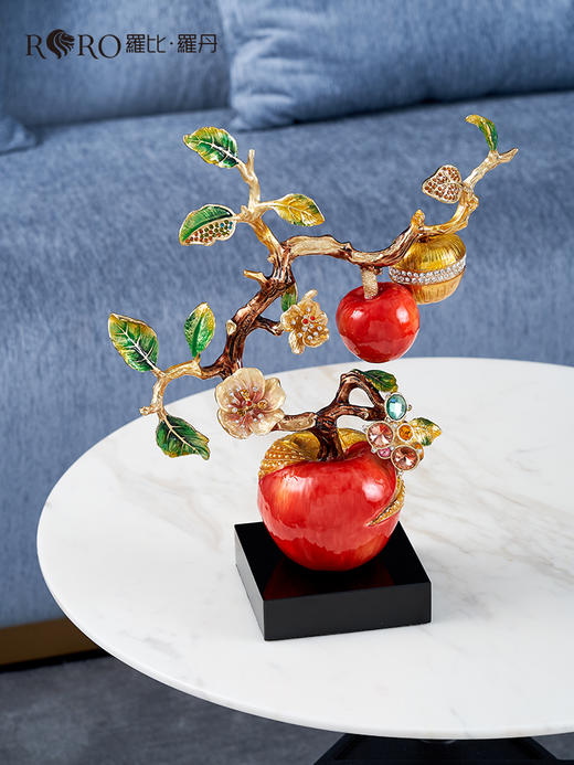 E-LB-R91510J  罗比罗丹 喜乐平安珐琅彩 摆件 商品图1