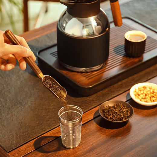 焖大师时光印记铂金套装焖茶杯壶商务套装机械温显随行杯 商品图1