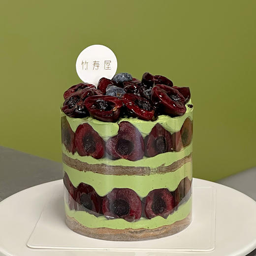 （可定制无蔗糖）车厘子抹茶奶油蛋糕 / 4英寸起，多尺寸可选 商品图0