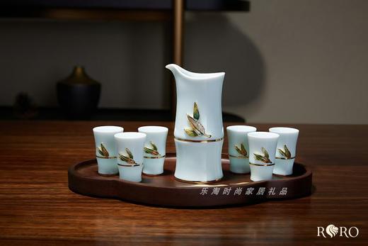 罗比罗丹 珐琅 节节高升酒具 竹报平安陶瓷轻奢时尚家居 商品图2