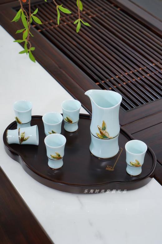 罗比罗丹 珐琅 节节高升酒具 竹报平安陶瓷轻奢时尚家居 商品图4