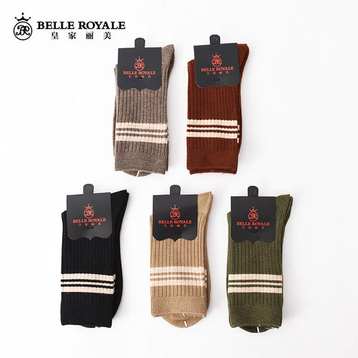 美拉德秋冬羊毛袜子女款中筒袜休闲棉袜WZM3432 商品图4