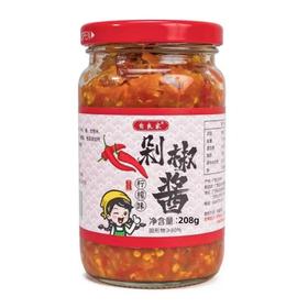 自良家柠檬味剁椒酱 208g*15瓶/件