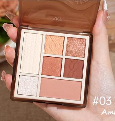 AKF七色综合眼影盘03琥珀奶咖 商品图1