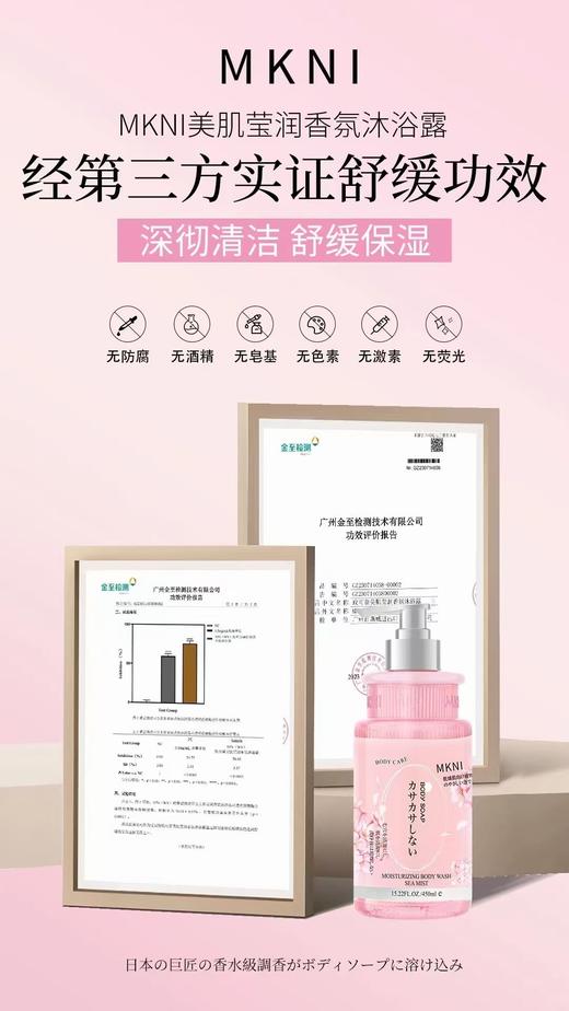 MKNI玫可奈美肌莹润香氛沐浴露450ml沐浴泡泡 商品图2