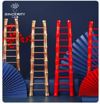 年宵系列-- 步步高升梯子摆件-招财猫 商品图4