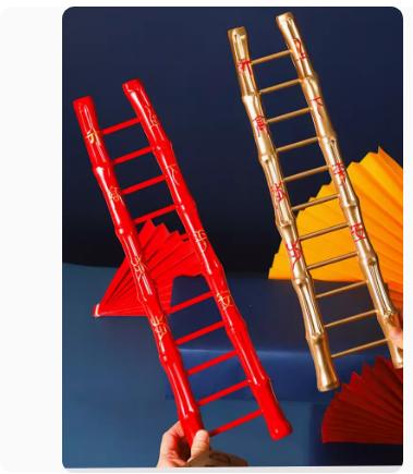 年宵系列-- 步步高升梯子摆件-招财猫 商品图5