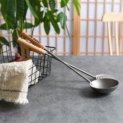 日本进口吉川超轻钛铲钛勺 家用不易生锈炒菜铲锅铲厨具 商品图8