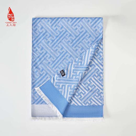 SAINTJOY/上久楷丝羊绒围巾 长巾  3D万字纹CJS22042 商品图2
