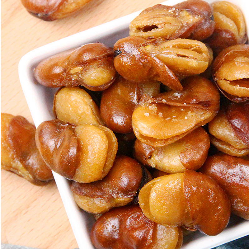 津农精品 狗屁老虎豆260g*3袋下酒菜 儿时零食油炸大豆 蚕豆 香酥