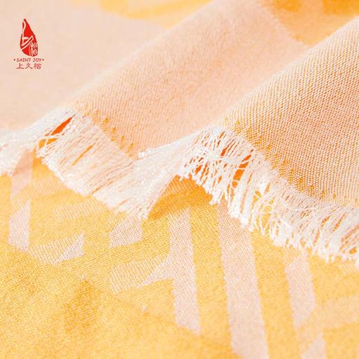 SAINTJOY/上久楷丝羊绒围巾 长巾  3D万字纹CJS22042 商品图12