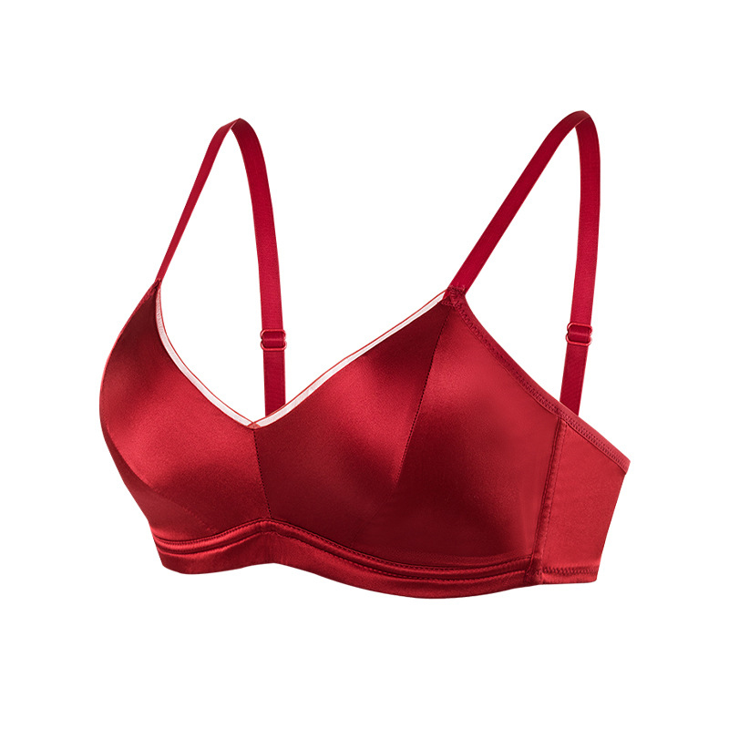 【预售3天】本命红内衣真丝桑蚕丝透气舒适氛围感光面高奢106wbl23s