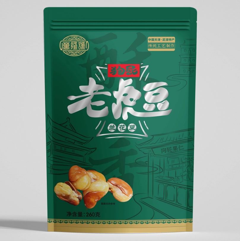 津农精品 狗屁老虎豆260g*3袋下酒菜 儿时零食油炸大豆 蚕豆 香酥