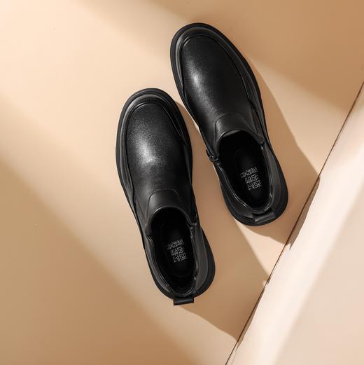 西村名物2023年冬季新款加绒一脚蹬时尚休闲舒适保暖男鞋X13DU46321 商品图2