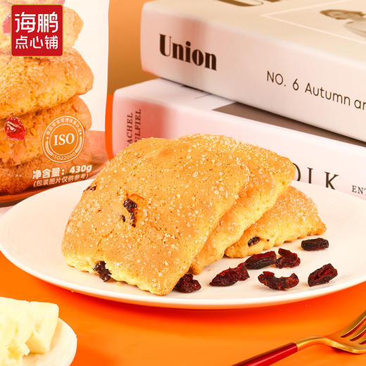 【自选专区】海鹏糕点黄油大饼干430g 商品图4