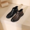 西村名物2023年冬季新款加绒一脚蹬时尚休闲舒适保暖男鞋X13DU46321 商品缩略图0