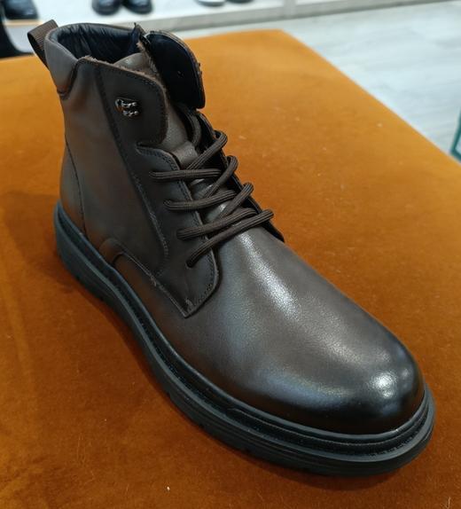 西村名物2022年冬季加绒一脚蹬时尚休闲舒适保暖男鞋X12DU45241 商品图1