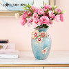 罗比罗丹锦上添花珐琅彩工艺花瓶创意家居饰品玄关插花摆件 锦上添花 商品缩略图3