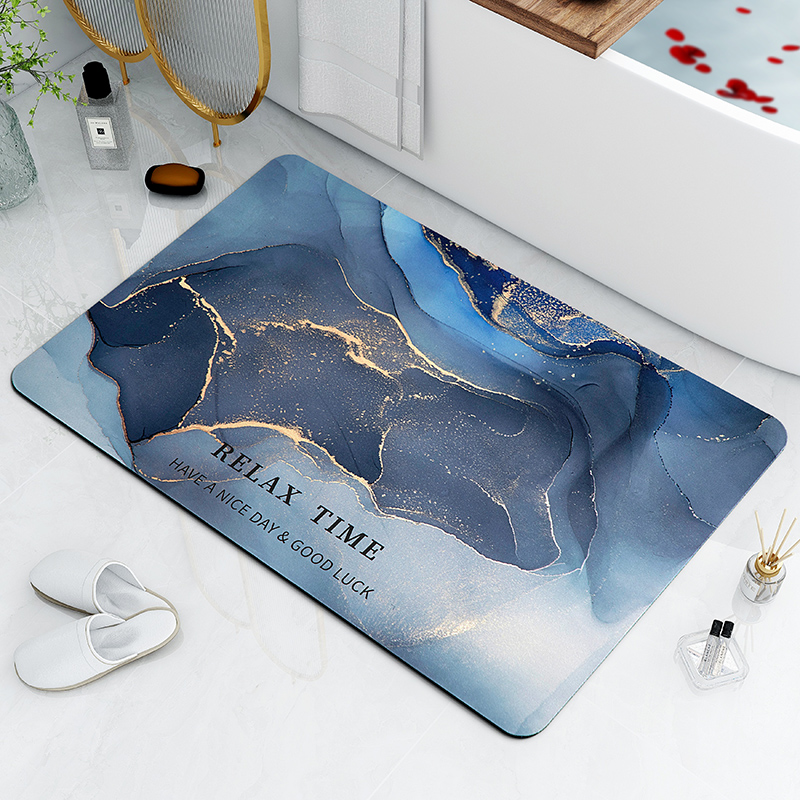 南柯一梦系列硅藻泥地垫浴室吸水脚垫防滑速干卫生间淋浴房门口垫子  40*60cm