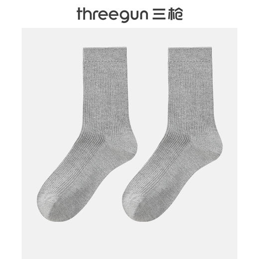 Threegun三枪 休闲长筒女袜(1双装)-90961Z131 商品图6